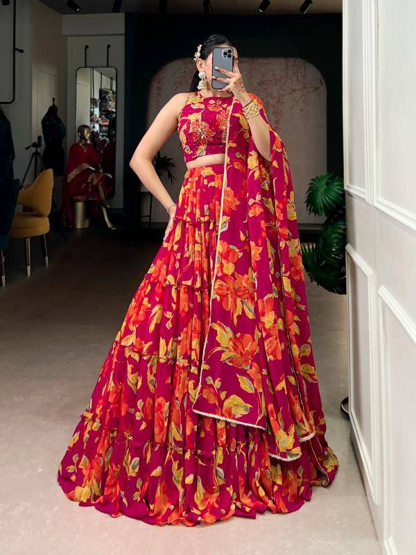 LNB 1145 Marble PNK Customized Lehenga choli manufacturer